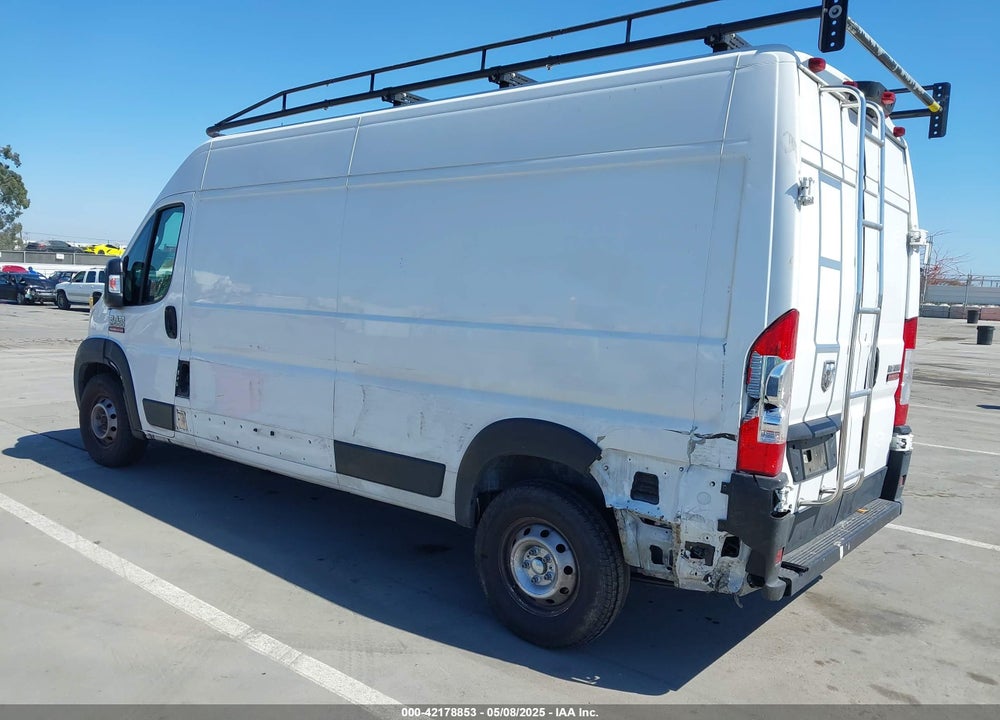 2021 RAM PROMASTER 2500 HIGH ROOF 159 WB VIN: 3C6LRVDG7ME583680