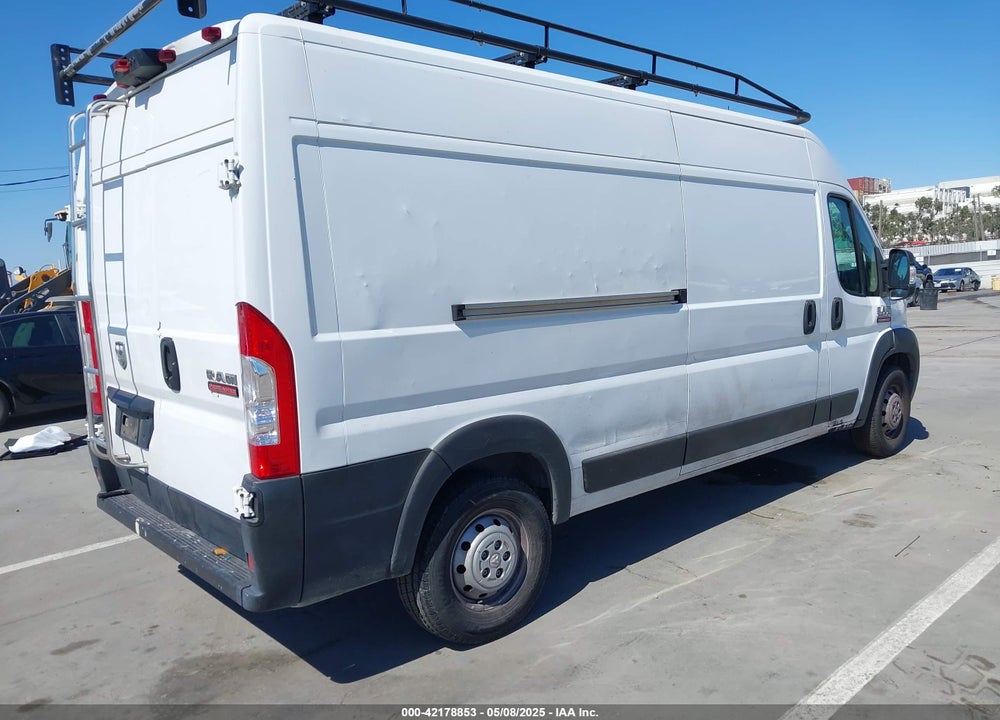 2021 RAM PROMASTER 2500 HIGH ROOF 159 WB VIN: 3C6LRVDG7ME583680