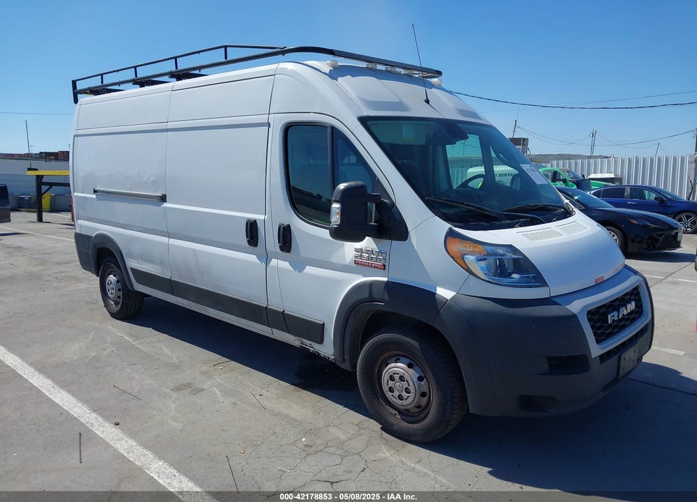 2021 RAM PROMASTER 2500 HIGH ROOF 159 WB VIN: 3C6LRVDG7ME583680