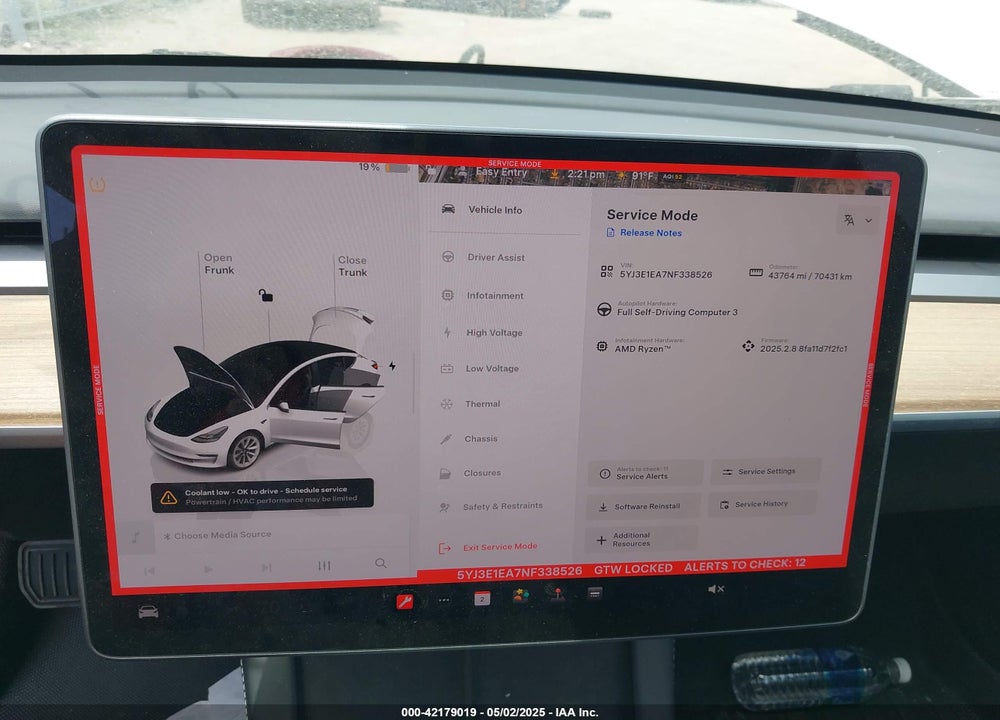 2022 TESLA MODEL 3 REAR-WHEEL DRIVE VIN: 5YJ3E1EA7NF338526
