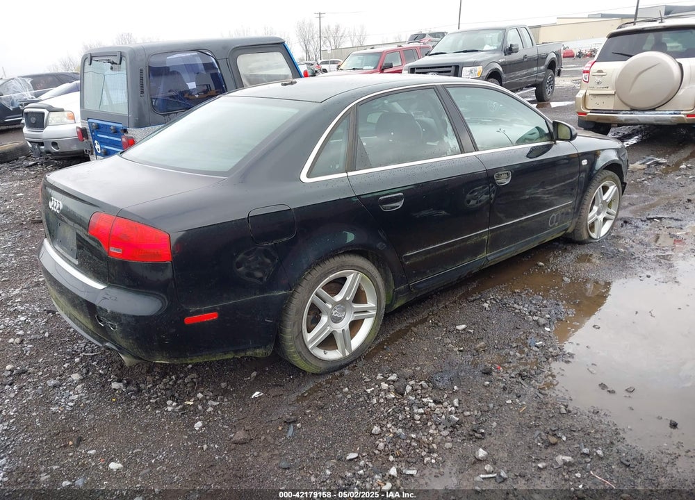 2008 AUDI A4 2.0T VIN: WAUDF78E08A046102