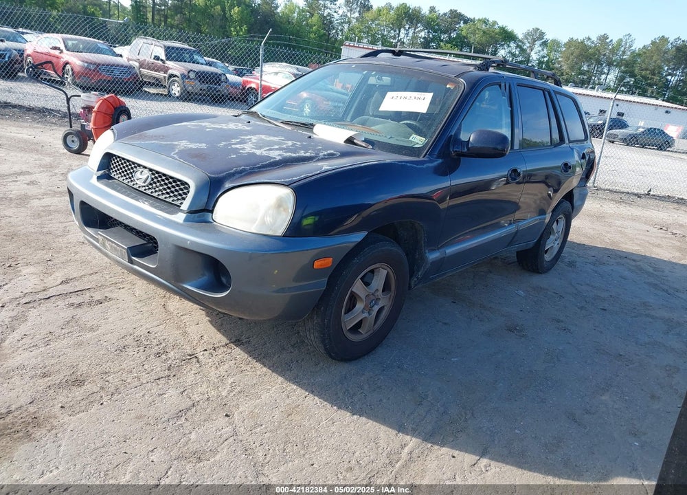 2004 HYUNDAI SANTA FE GLS VIN: KM8SC73D84U841923