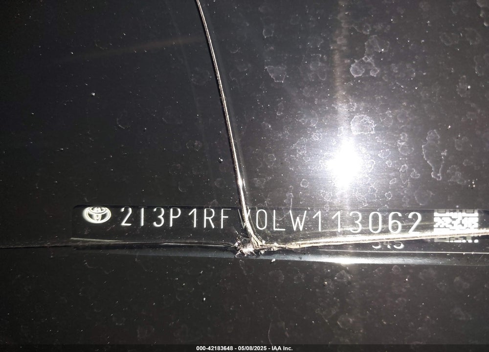2020 TOYOTA RAV4 VIN: 2T3P1RFV0LW113062