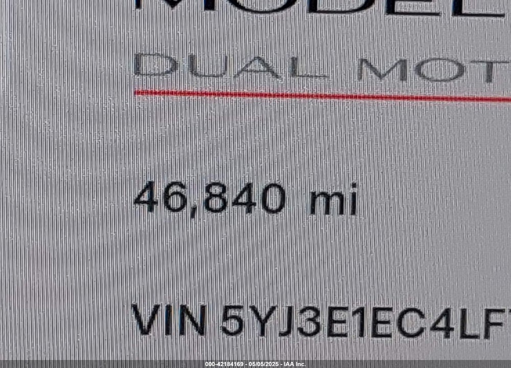 2020 TESLA MODEL 3 VIN: 5YJ3E1EC4LF719149