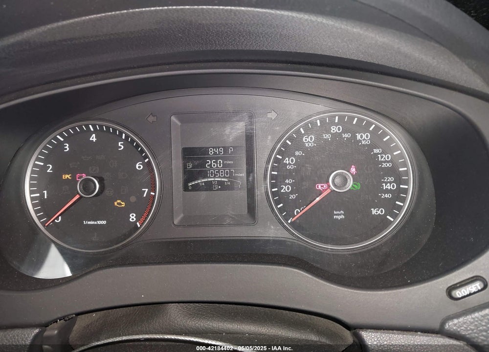 2013 VOLKSWAGEN JETTA 2.5L SE VIN: 3VWDX7AJ8DM258179
