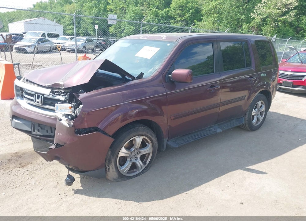 2014 HONDA PILOT EX-L VIN: 5FNYF4H77EB055015