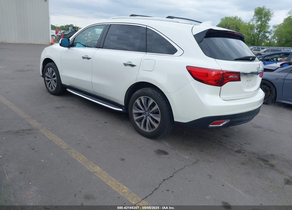 2014 ACURA MDX TECHNOLOGY PACKAGE VIN: 5FRYD4H41EB015622