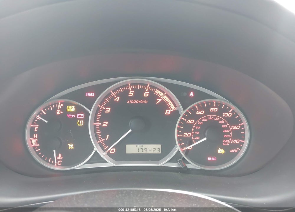 2011 SUBARU IMPREZA VIN: JF1GV7F6XBG512627