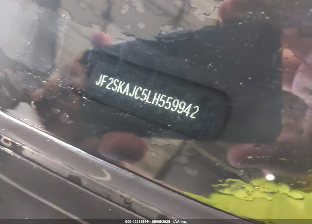2020 SUBARU FORESTER VIN: JF2SKAJC5LH559942
