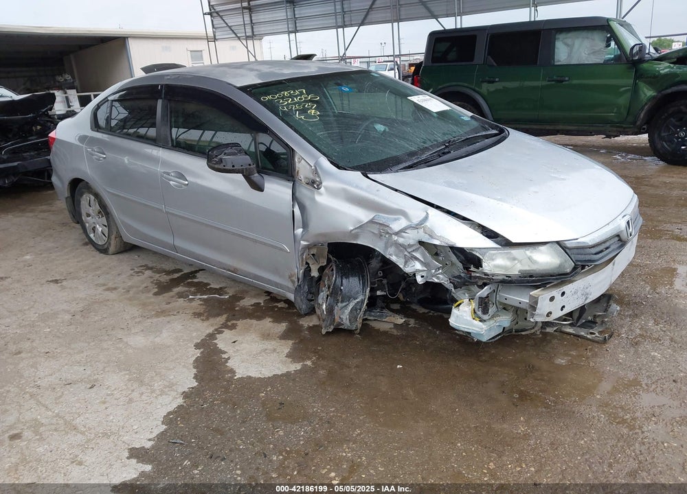 2012 HONDA CIVIC LX VIN: 2HGFB2F50CH321055