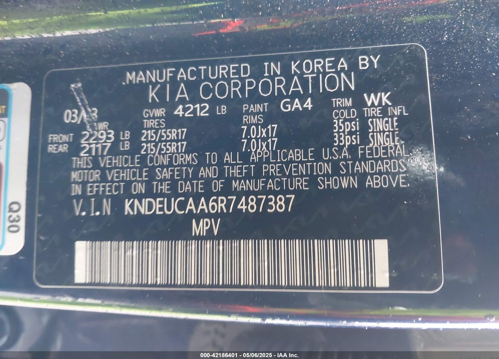 2024 KIA SELTOS S VIN: KNDEUCAA6R7487387
