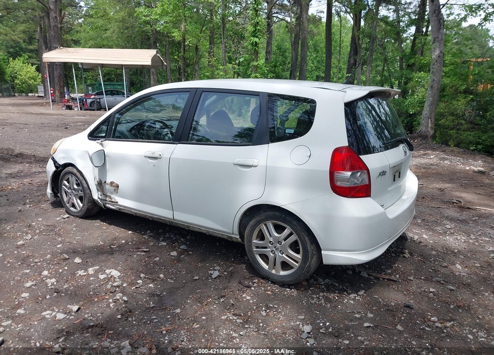 2007 HONDA FIT VIN: JHMGD38687S052082