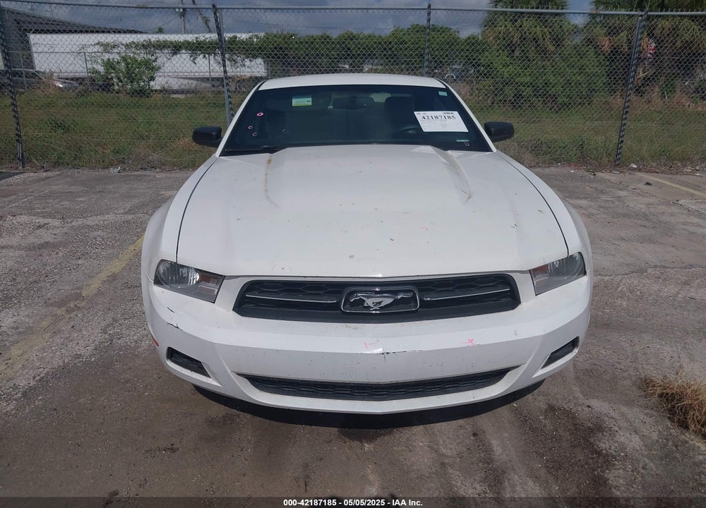 2012 FORD MUSTANG V6 PREMIUM VIN: 1ZVBP8AMXC5271916