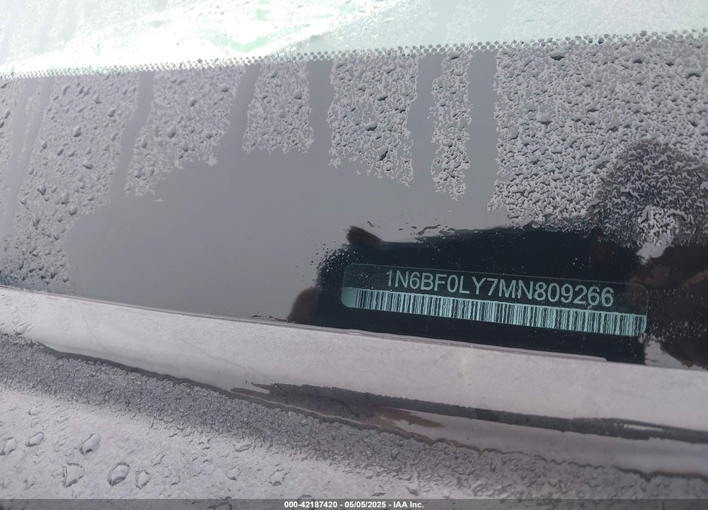 2021 NISSAN NV CARGO NV2500 HD S HIGH ROOF V6 VIN: 1N6BF0LY7MN809266