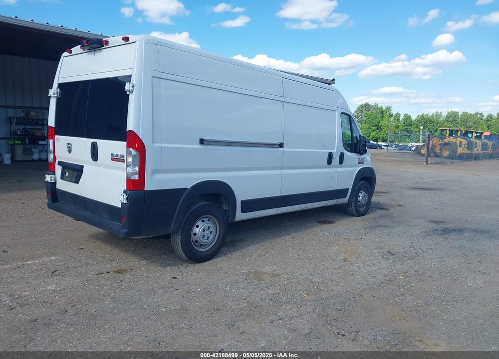 2021 RAM PROMASTER 2500 HIGH ROOF 159 WB VIN: 3C6LRVDG4ME528135