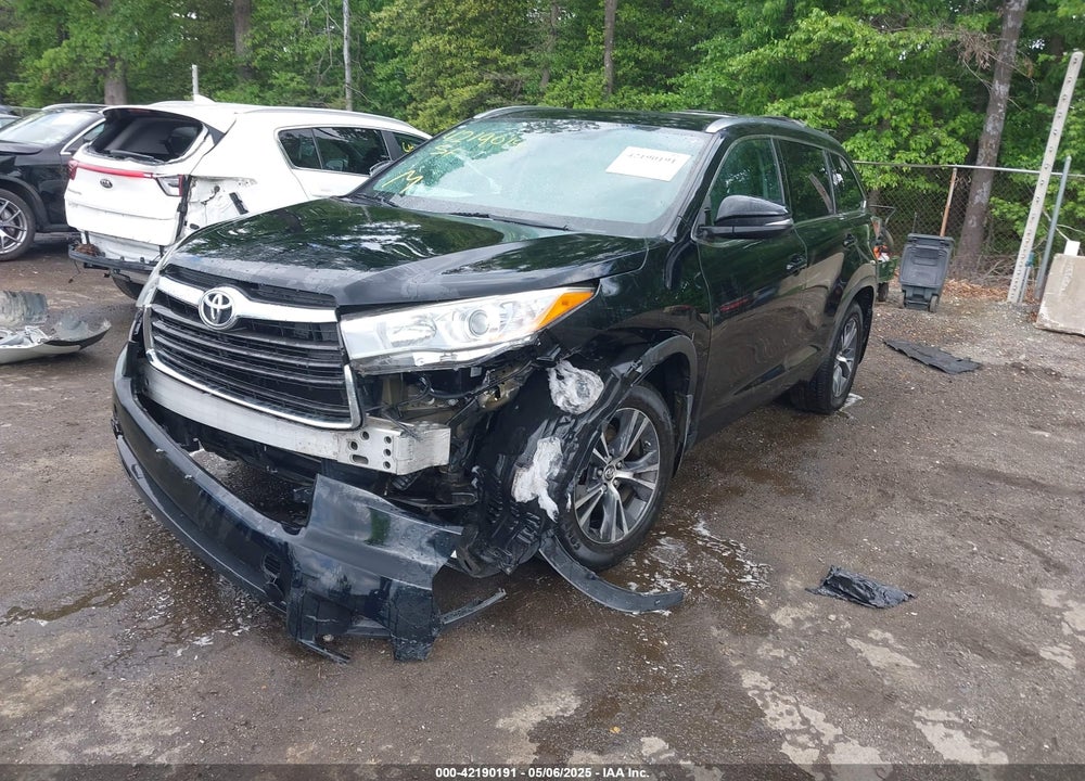 2016 TOYOTA HIGHLANDER VIN: 5TDJKRFH1GS284763