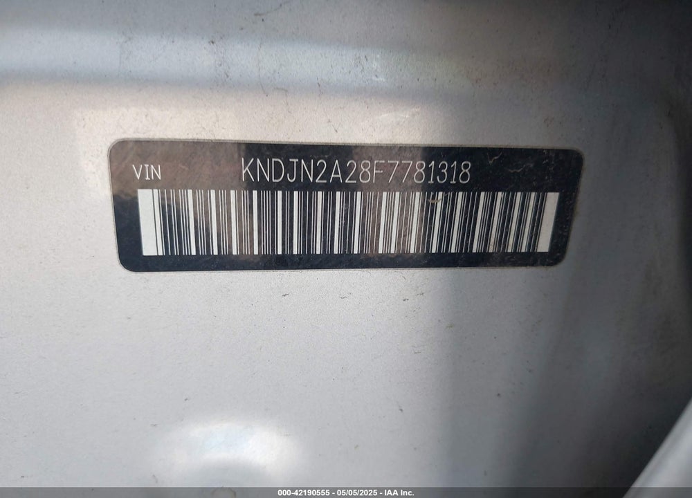 2015 KIA SOUL VIN: KNDJN2A28F7781318