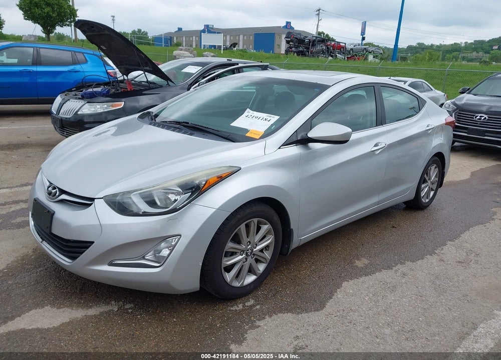 2015 HYUNDAI ELANTRA VIN: 5NPDH4AE5FH596309