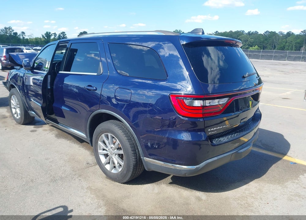 2016 DODGE DURANGO SXT VIN: 1C4RDJAG3GC315980