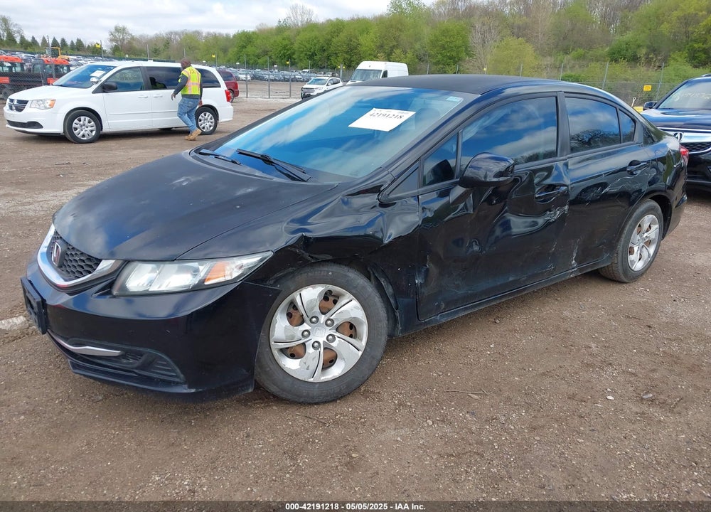 2013 HONDA CIVIC LX VIN: 2HGFB2F55DH600549