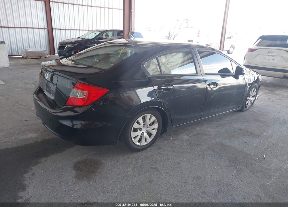 2012 HONDA CIVIC LX VIN: 19XFB2F52CE101765
