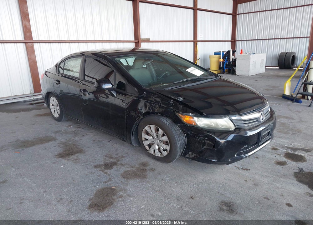 2012 HONDA CIVIC LX VIN: 19XFB2F52CE101765