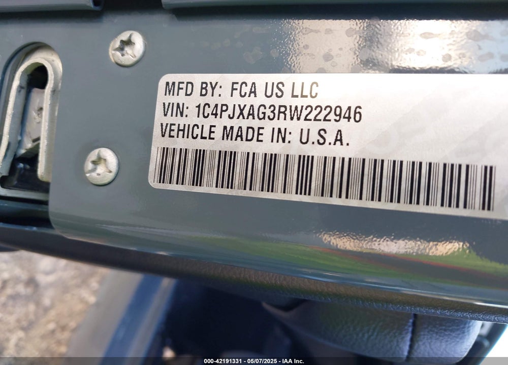 2024 JEEP WRANGLER / VIN: 1C4PJXAG3RW222946