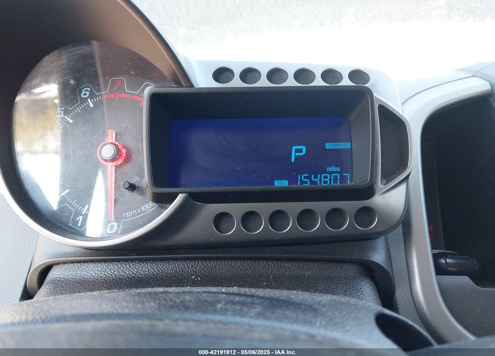 2012 CHEVROLET SONIC VIN: 1G1JE5SH0C4154929