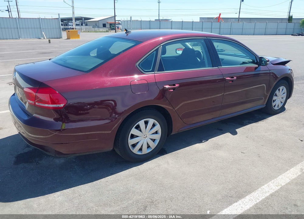 2013 VOLKSWAGEN PASSAT 2.5L S VIN: 1VWAP7A31DC029851