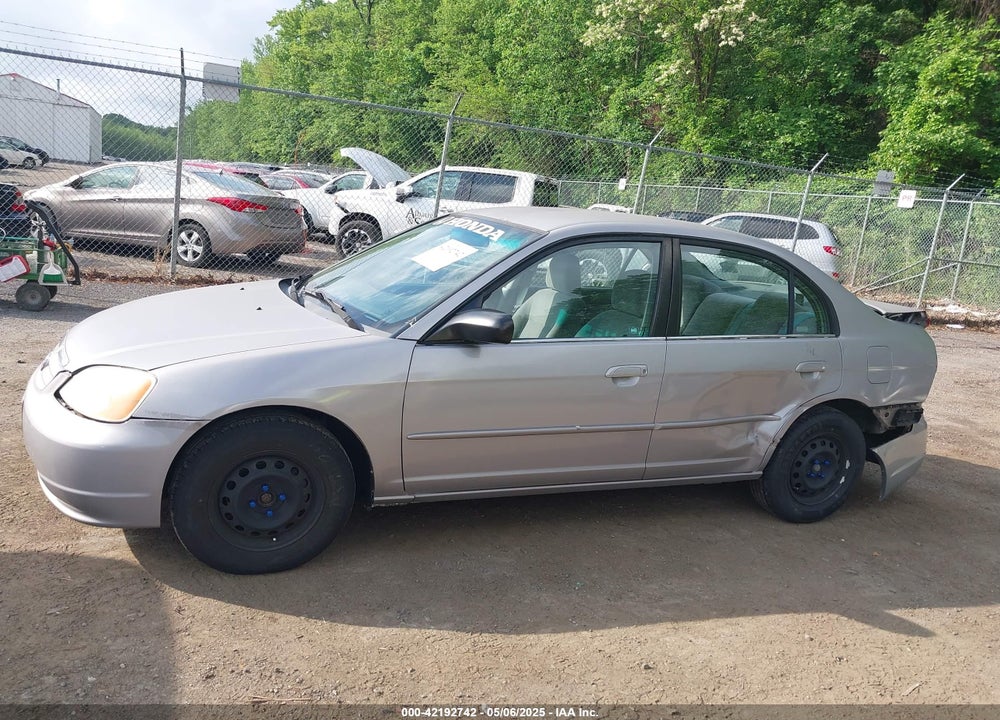 2002 HONDA CIVIC LX VIN: 1HGES16572L080070