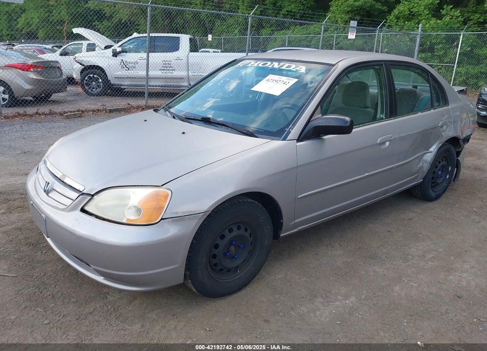 2002 HONDA CIVIC LX VIN: 1HGES16572L080070