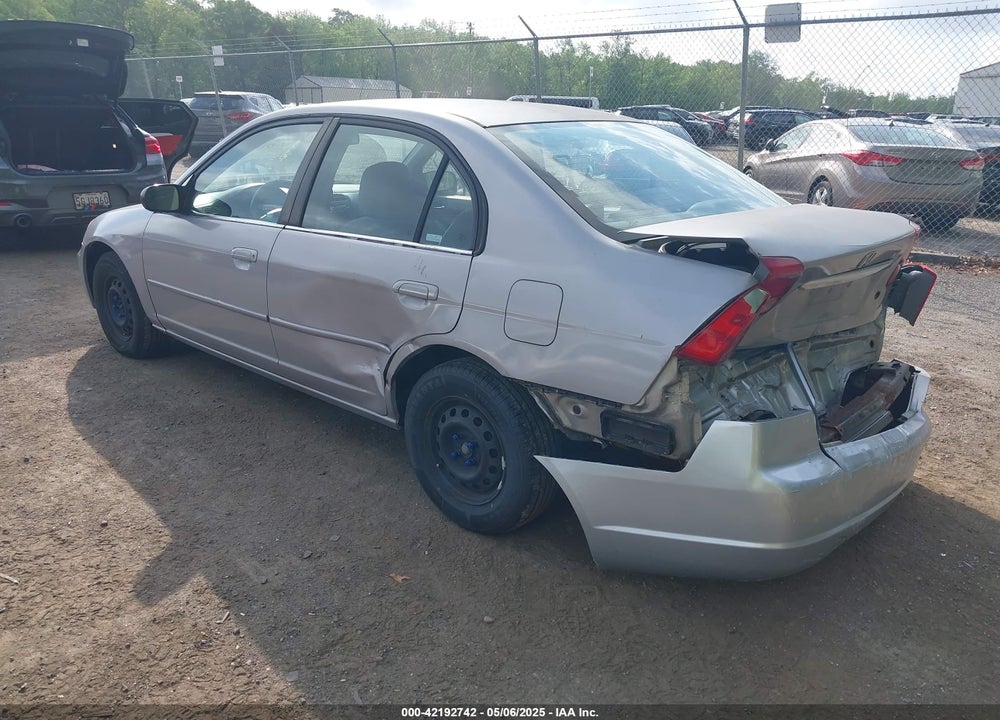 2002 HONDA CIVIC LX VIN: 1HGES16572L080070