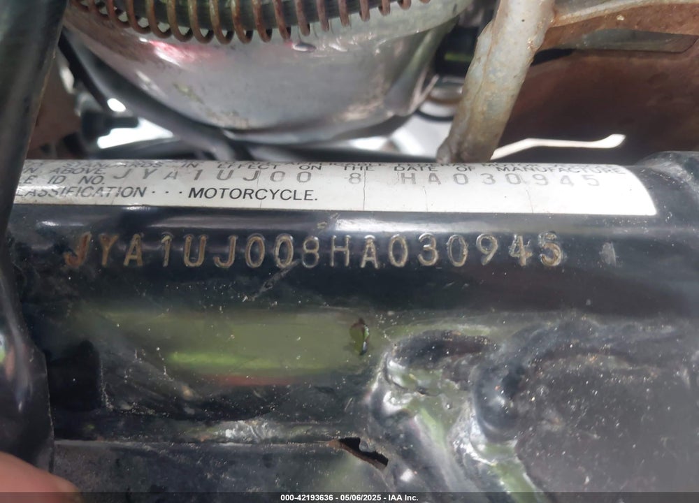 1987 YAMAHA YX600 VIN: JYA1UJ008HA030945