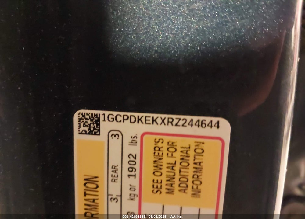 2024 CHEVROLET SILVERADO VIN: 1GCPDKEKXRZ244644