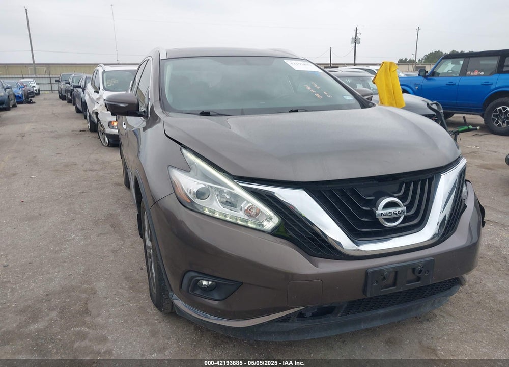 2015 NISSAN MURANO SL VIN: 5N1AZ2MG6FN218044