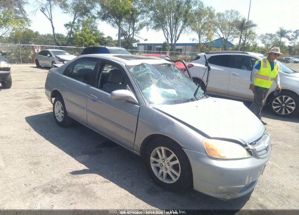 2002 HONDA CIVIC EX VIN: 1HGES26822L060535