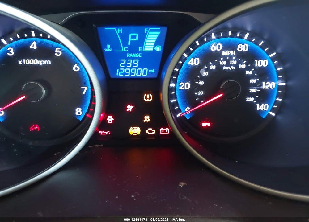 2013 HYUNDAI TUCSON GLS VIN: KM8JU3AC7DU593417