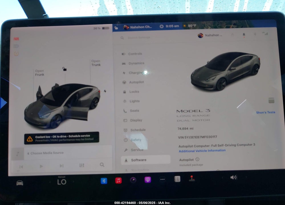 2021 TESLA MODEL 3 VIN: 5YJ3E1EB7MF030117