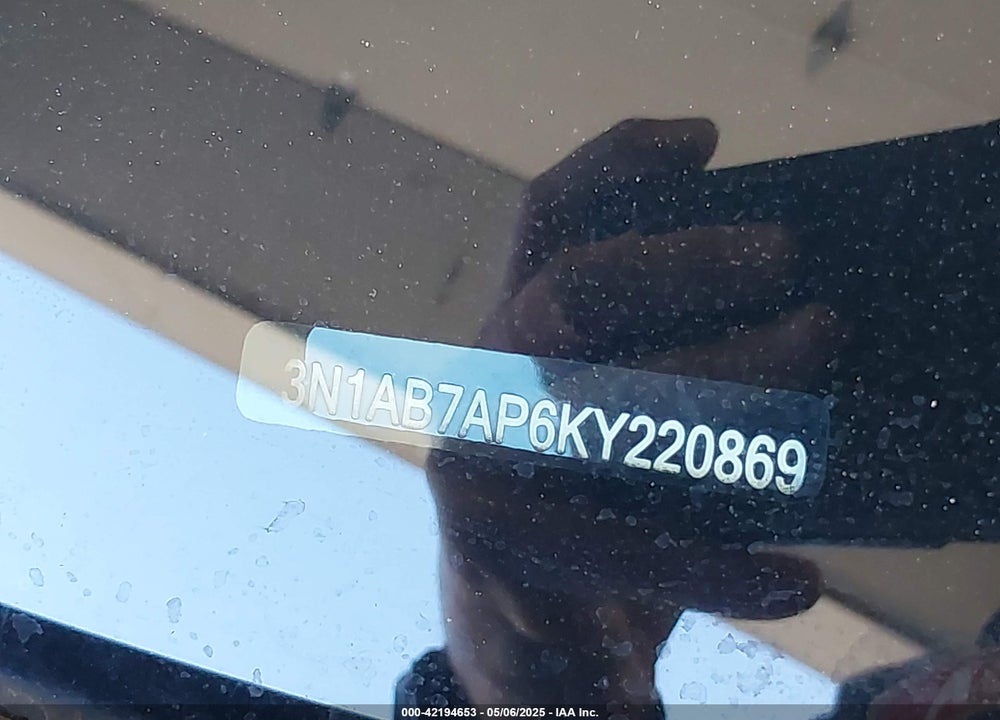2019 NISSAN SENTRA VIN: 3N1AB7AP6KY220869