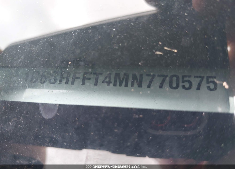 2021 RAM 1500 BIG HORN 4X4 5'7 BOX VIN: 1C6SRFFT4MN770575