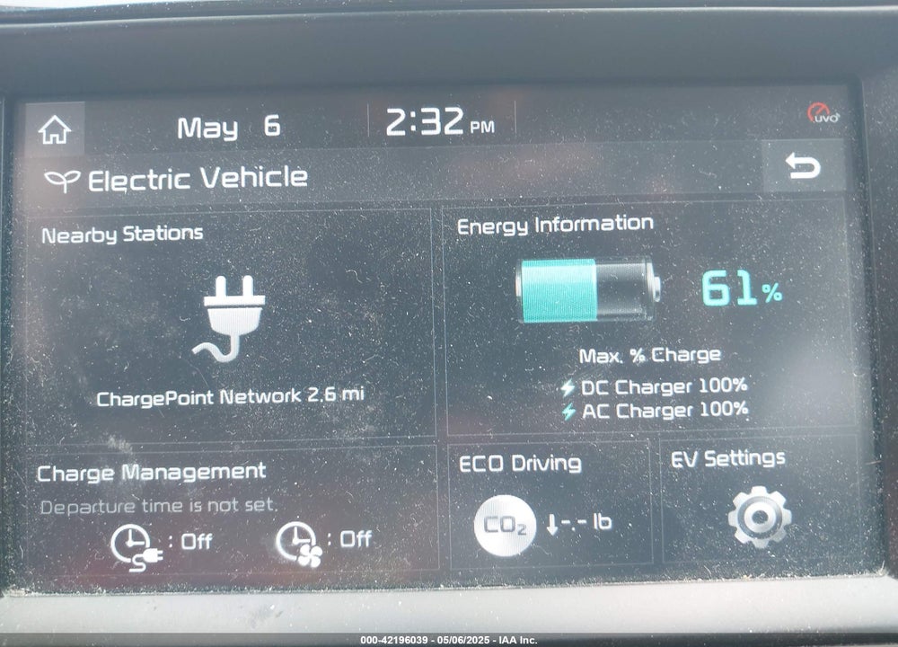 2019 KIA NIRO EV VIN: KNDCC3LG5K5020989