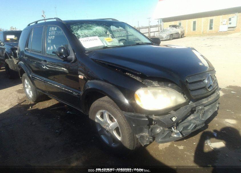 2001 MERCEDES-BENZ ML 320 VIN: 4JGAB54E11A255152