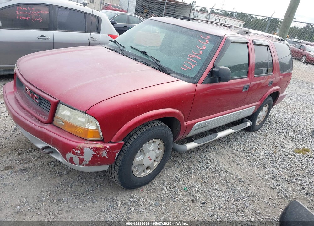 2000 GMC JIMMY JDE W/1SH/1SJ VIN: 1GKDT13W7Y2241640