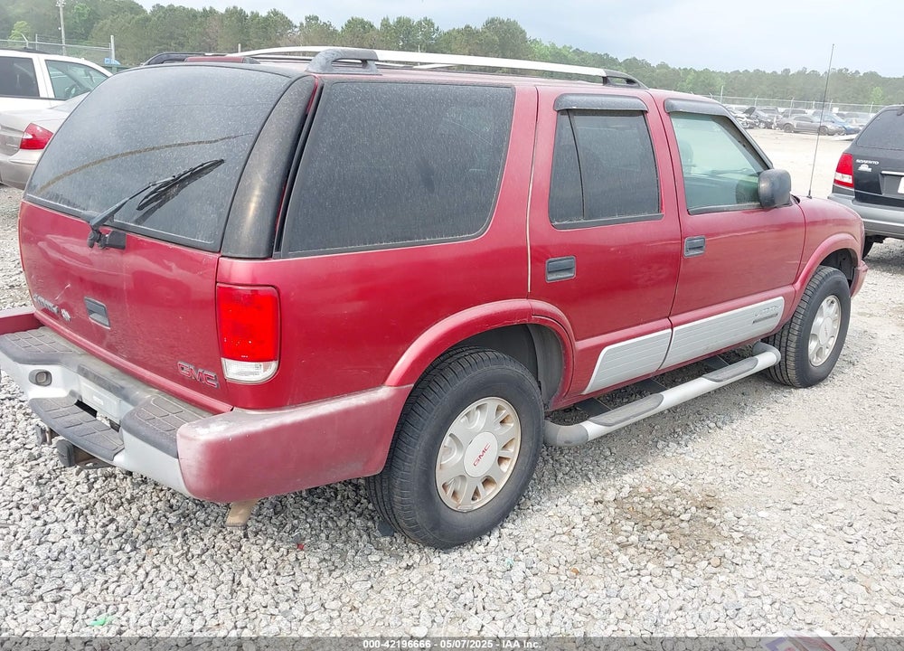 2000 GMC JIMMY JDE W/1SH/1SJ VIN: 1GKDT13W7Y2241640