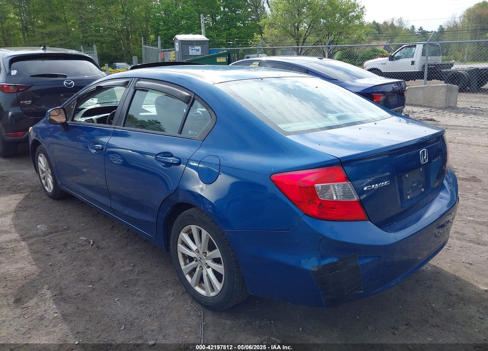 2012 HONDA CIVIC VIN: 2HGFB2F88CH551193