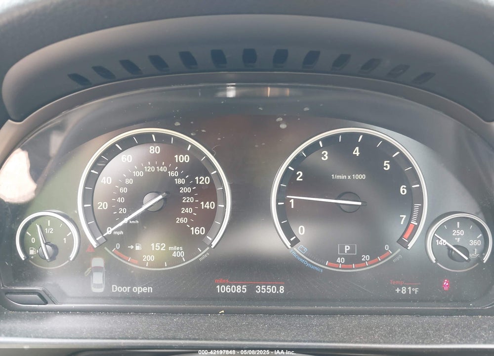 2013 BMW 528I VIN: WBAXH5C58DD113587
