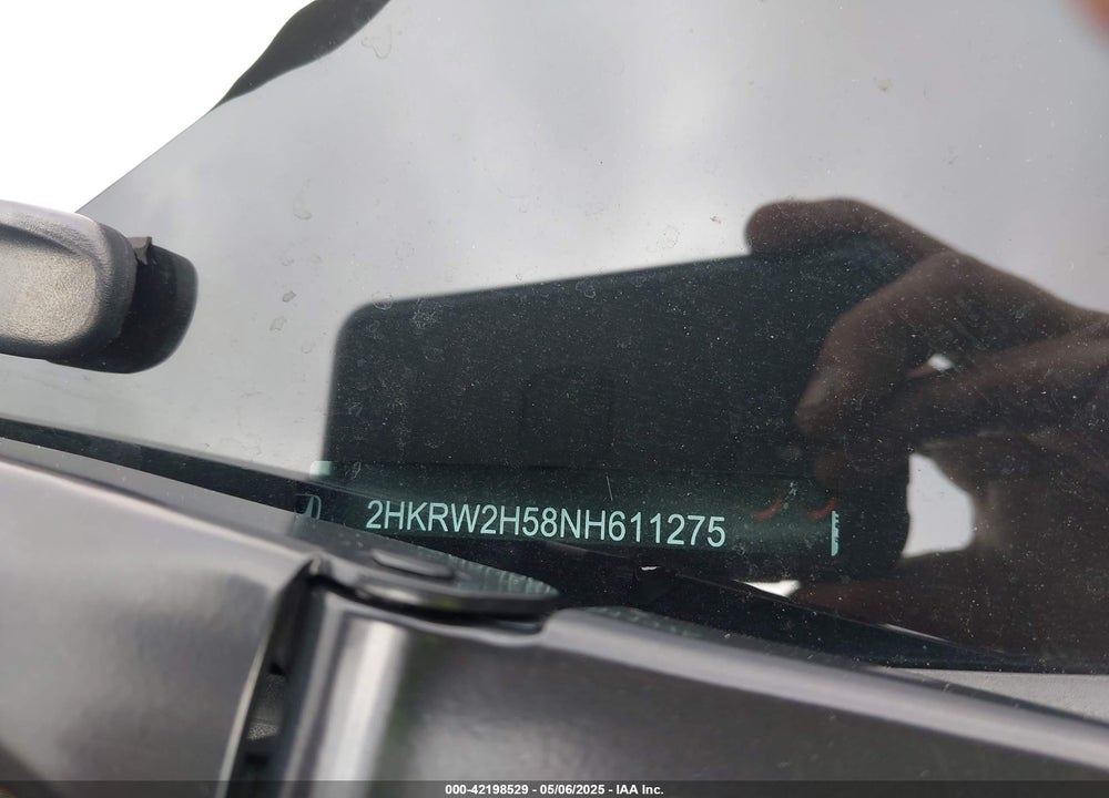 2022 HONDA CR-V AWD EX VIN: 2HKRW2H58NH611275