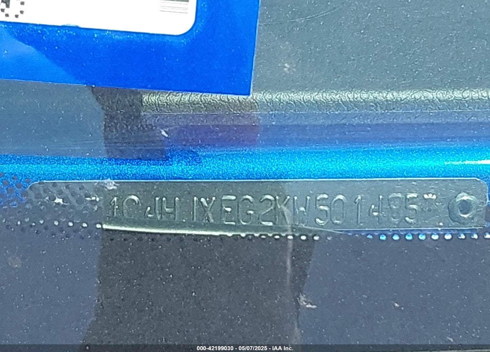 2019 JEEP WRANGLER UNLIMITED VIN: 1C4HJXEG2KW501485