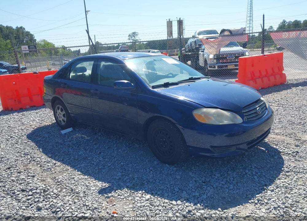 2003 TOYOTA COROLLA LE VIN: 2T1BR32EX3C074982