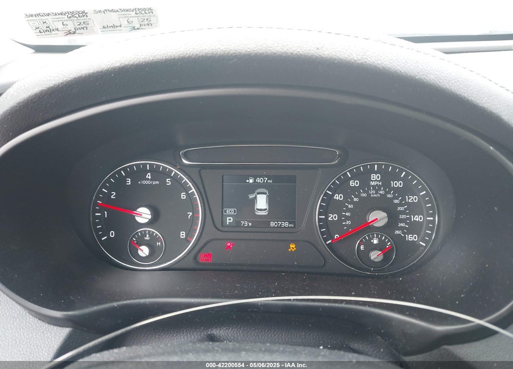 2019 KIA SORENTO 2.4L LX VIN: 5XYPGDA31KG435326